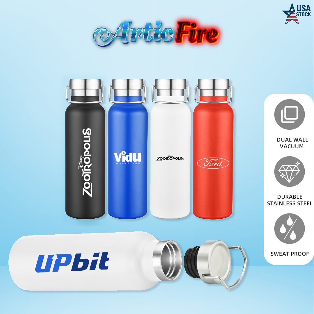 ArticFire 20oz Double Wall Stainless Steel Vacuum Tumbler with Metal Cap 5