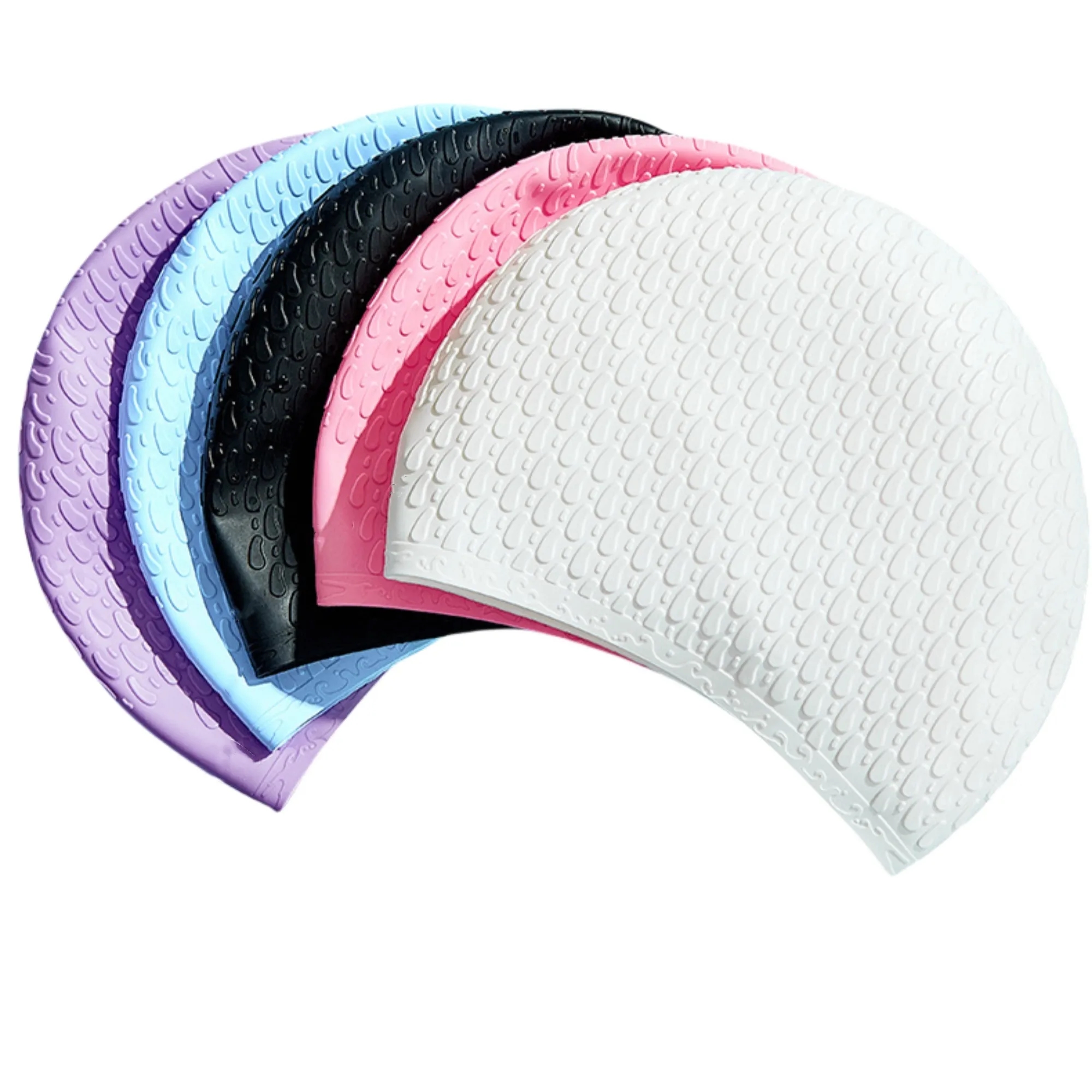 High Elasticity Silicone Swimming Cap 10