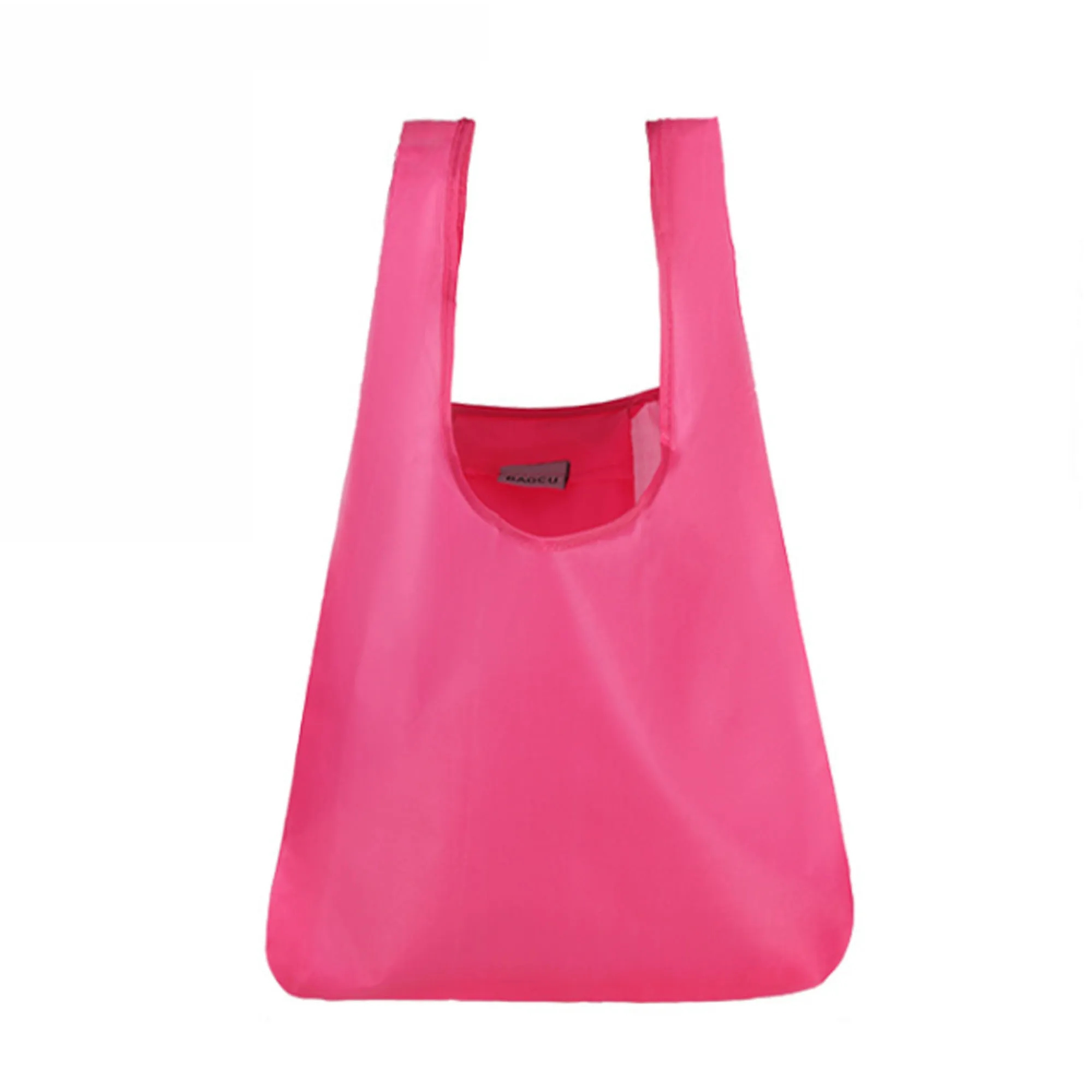 Portable Folded Shopping Grocery Tote Bag, custom tote bag with logo imprint 8