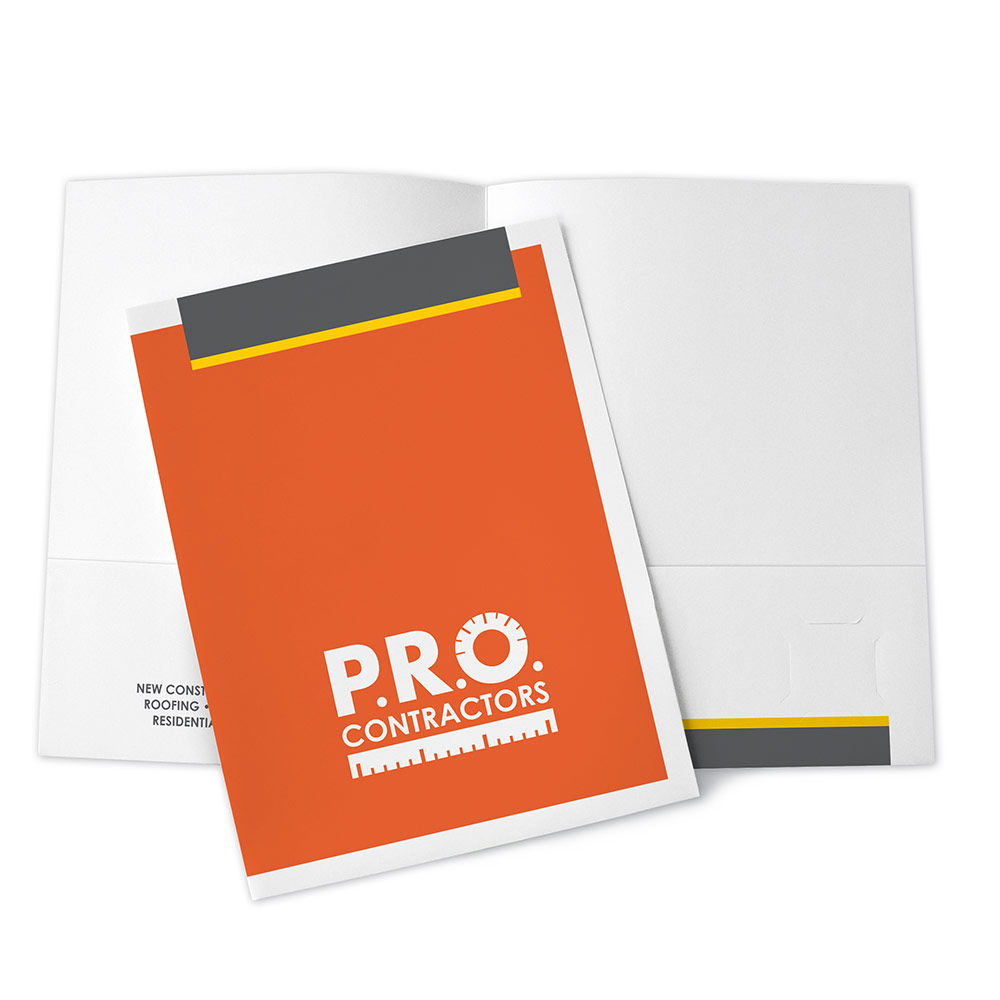 Presentation Folders – Standard White Stock 22