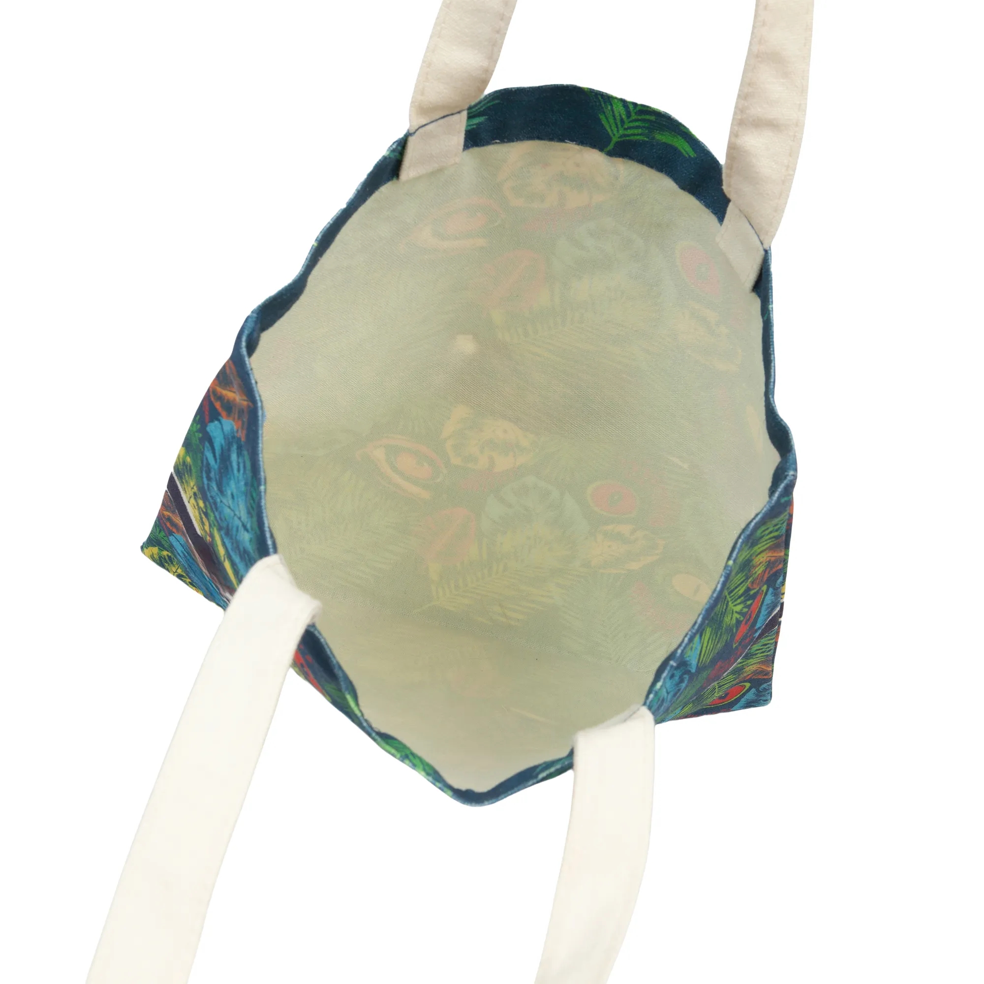 Tropical Leaf Canvas Tote, custom tote bag with logo imprint 2