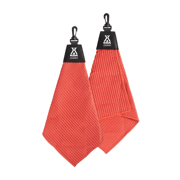 Tri-Fold Waffle Towel with Clip 1