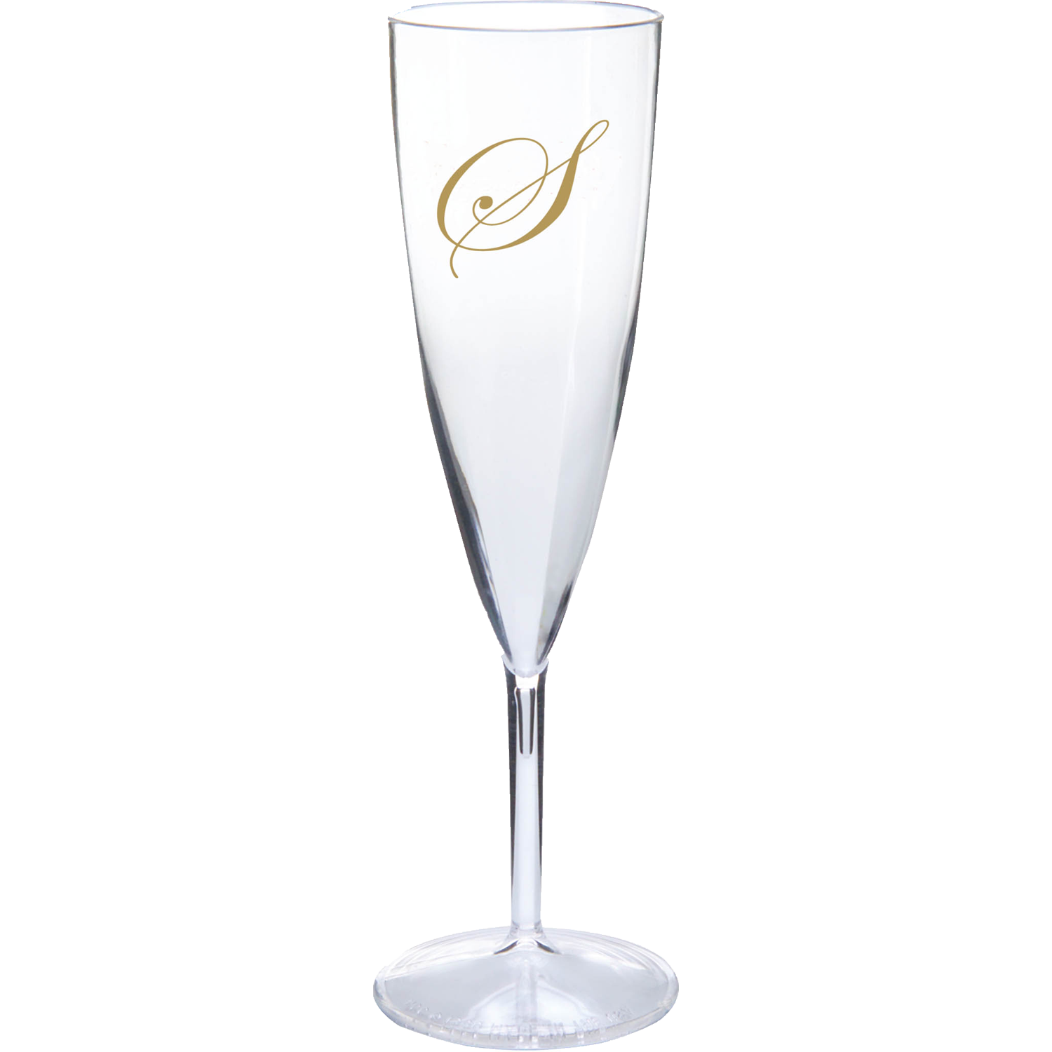 6oz Clear Plastic Champagne Flute 1 Piece