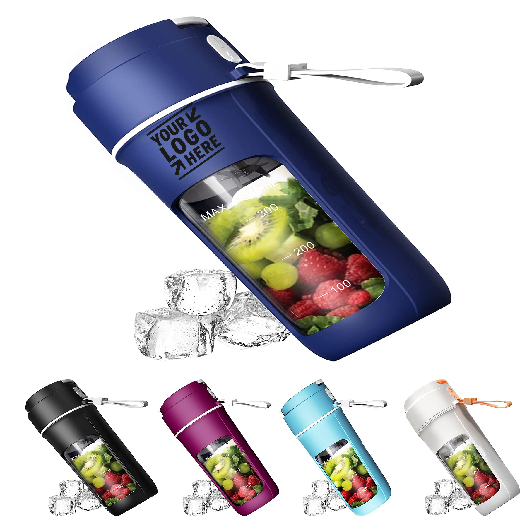 12 OZ Personal USB Rechargeable, Fresh Juice With 8 Blades 2