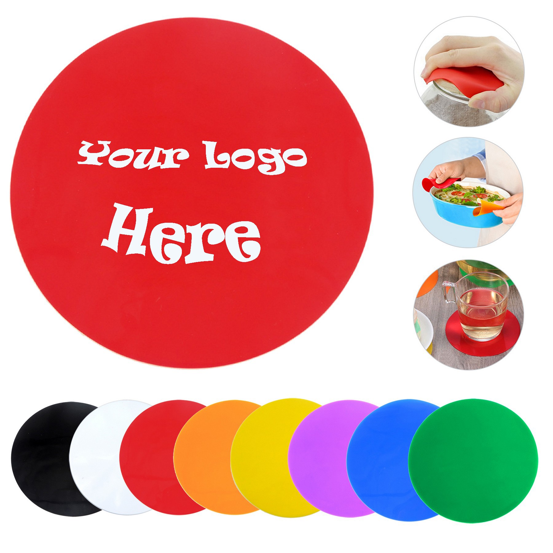 3 In 1 Silicone Coaster Can End Hot Pot Jar Opener