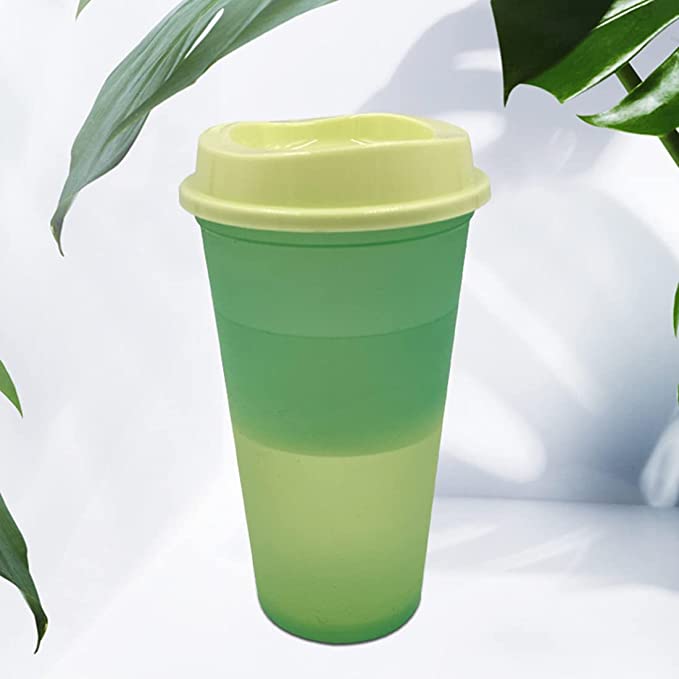 16 oz Hot Color Changing Cups w/ Lid 16