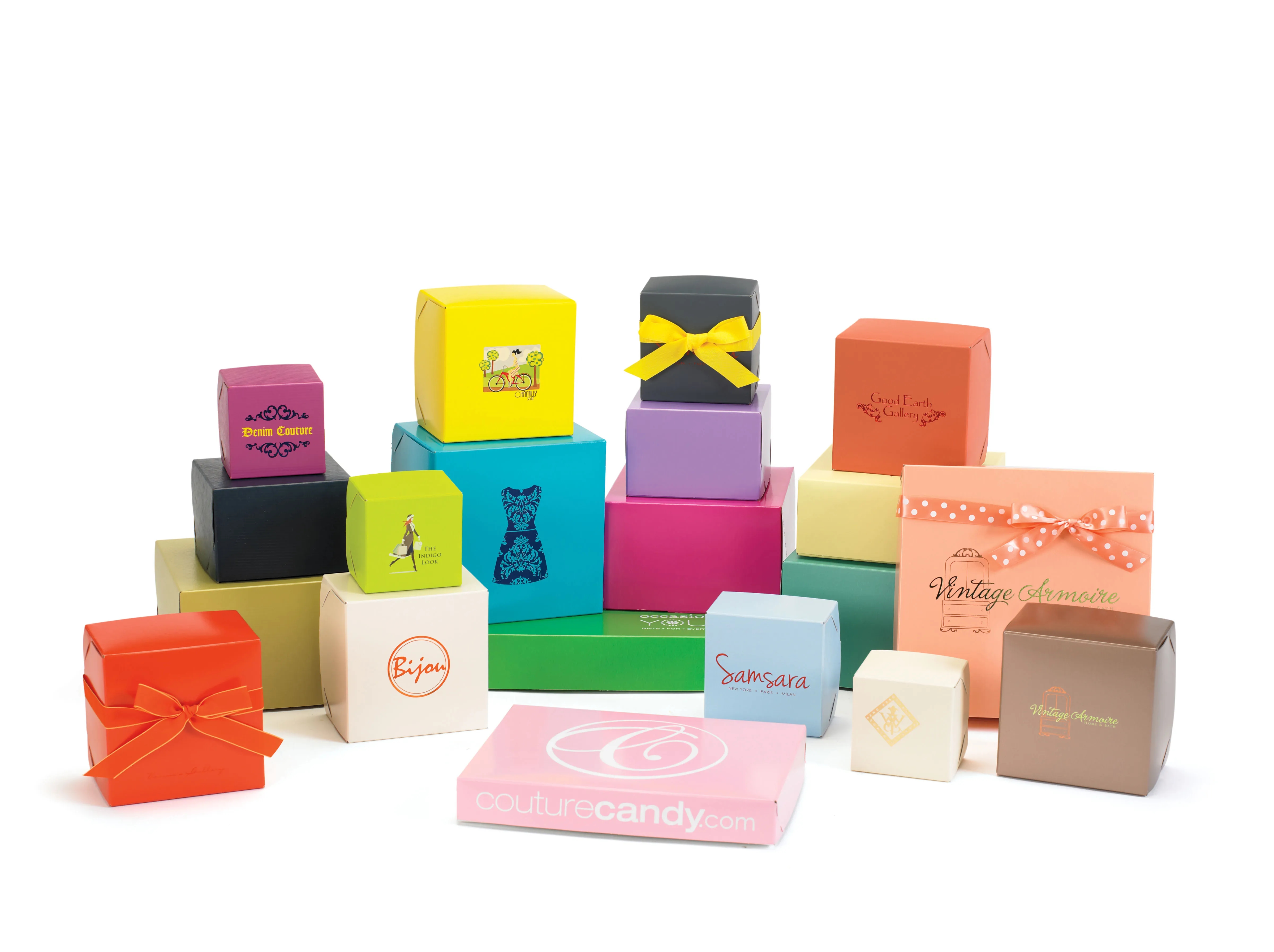 Two Piece Gift Boxes - Matte/Gloss Colors