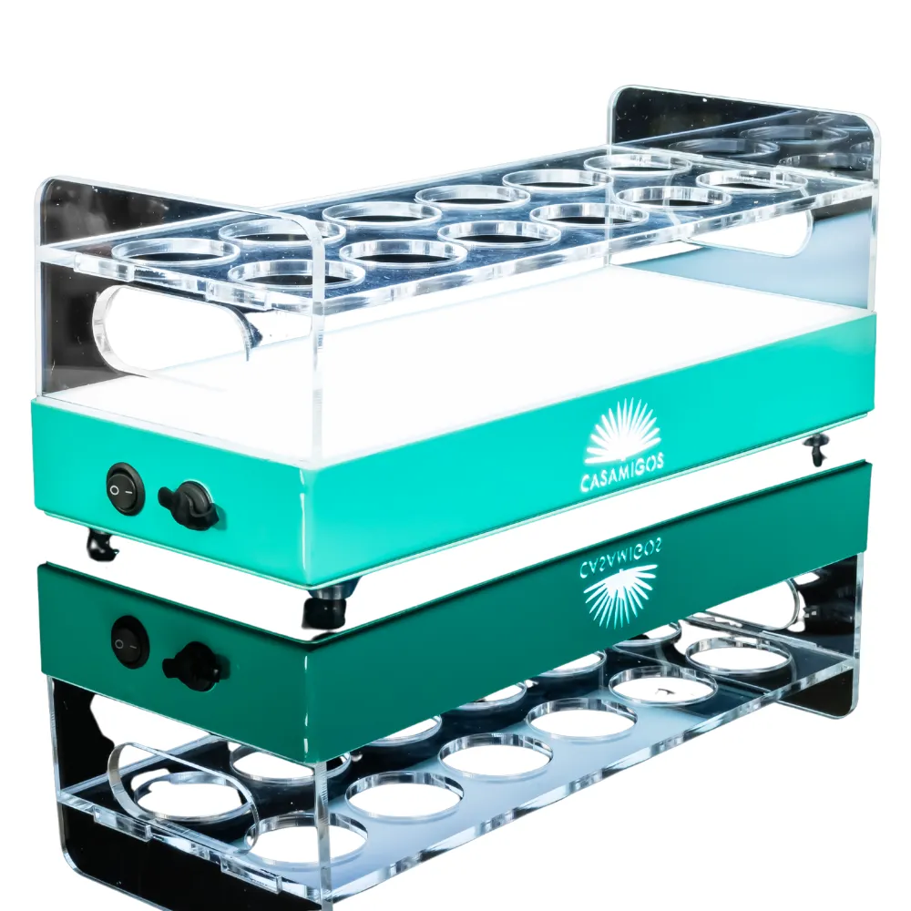 Rectangular Metal LED Shot Tray 4