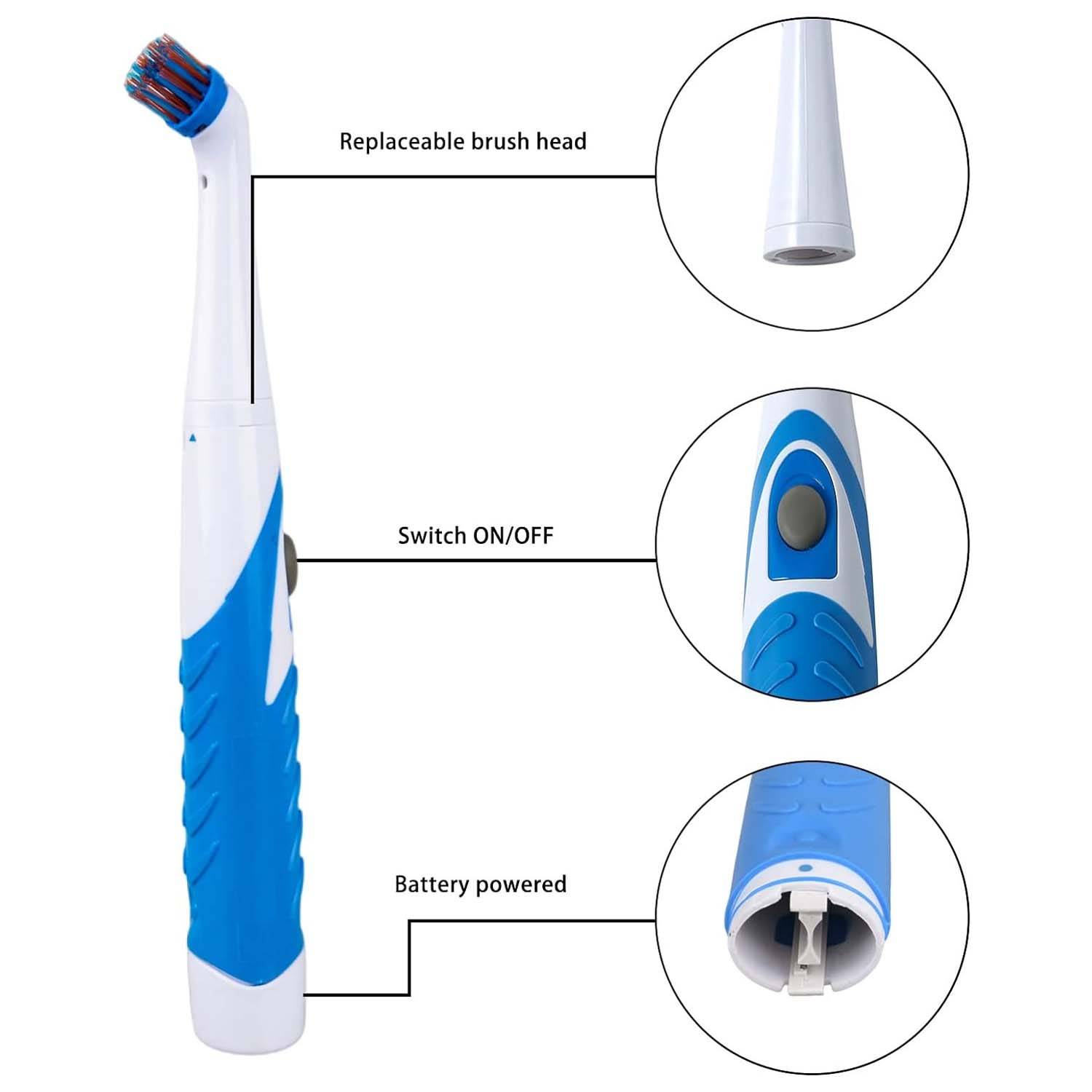 Portable Multi Head Electric Cleaning Brush 3