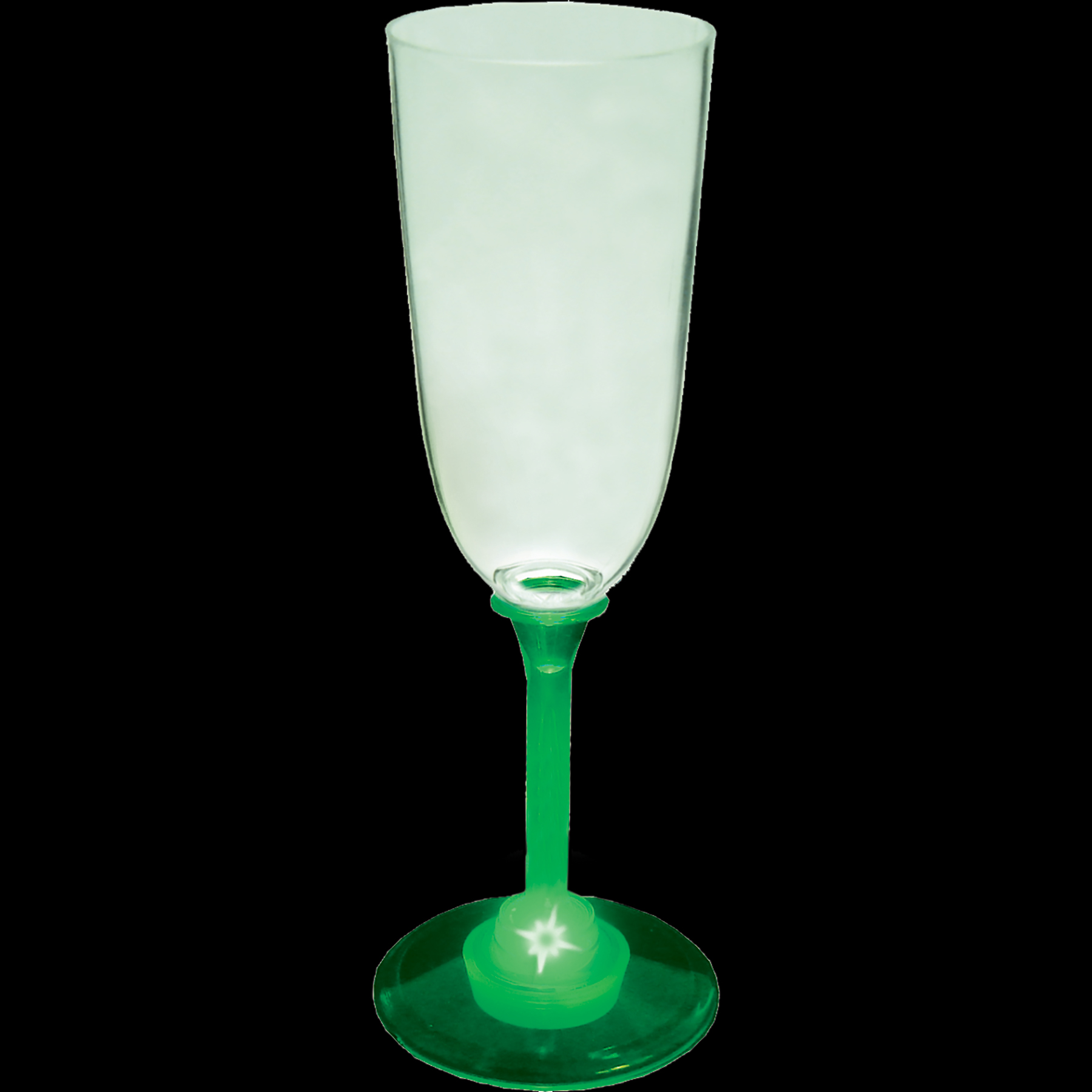 7oz Light Up Standard Stem Plastic Champagne Flute 11