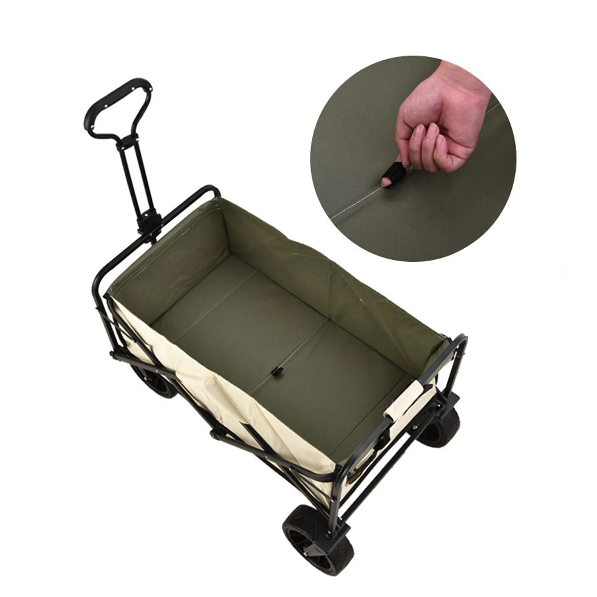 Large Capacity Folding Wagon Platform Structure Hand Carts 3