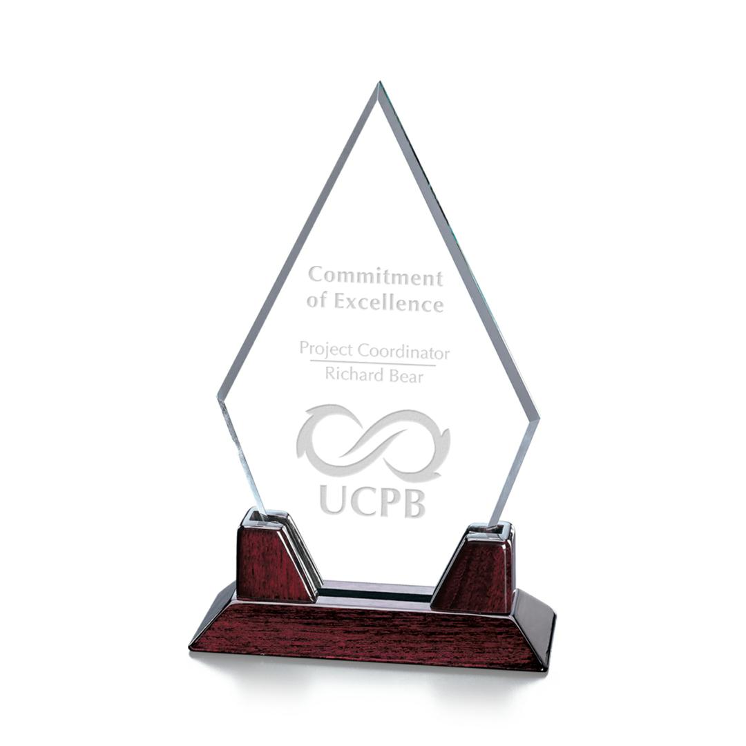Sunrise Award - Starfire/Rosewood 8¾" 4