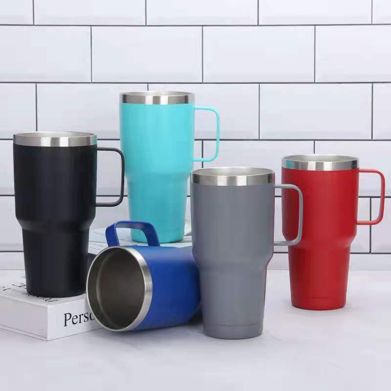 20 Oz. Vacuum Insulated Coffee Mug w/Handle 4