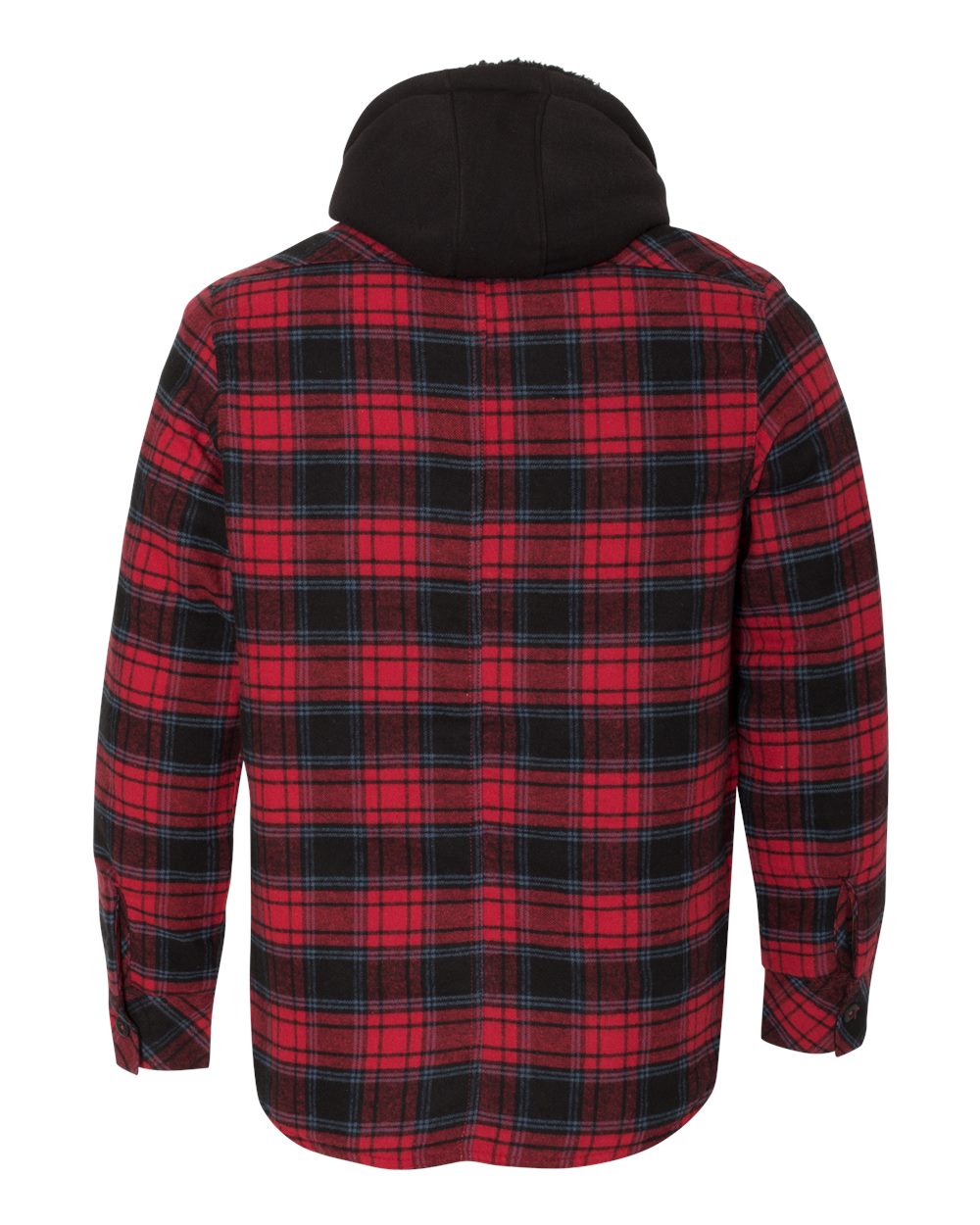Men's Quilted Flannel Hooded Jacket - 8620 4