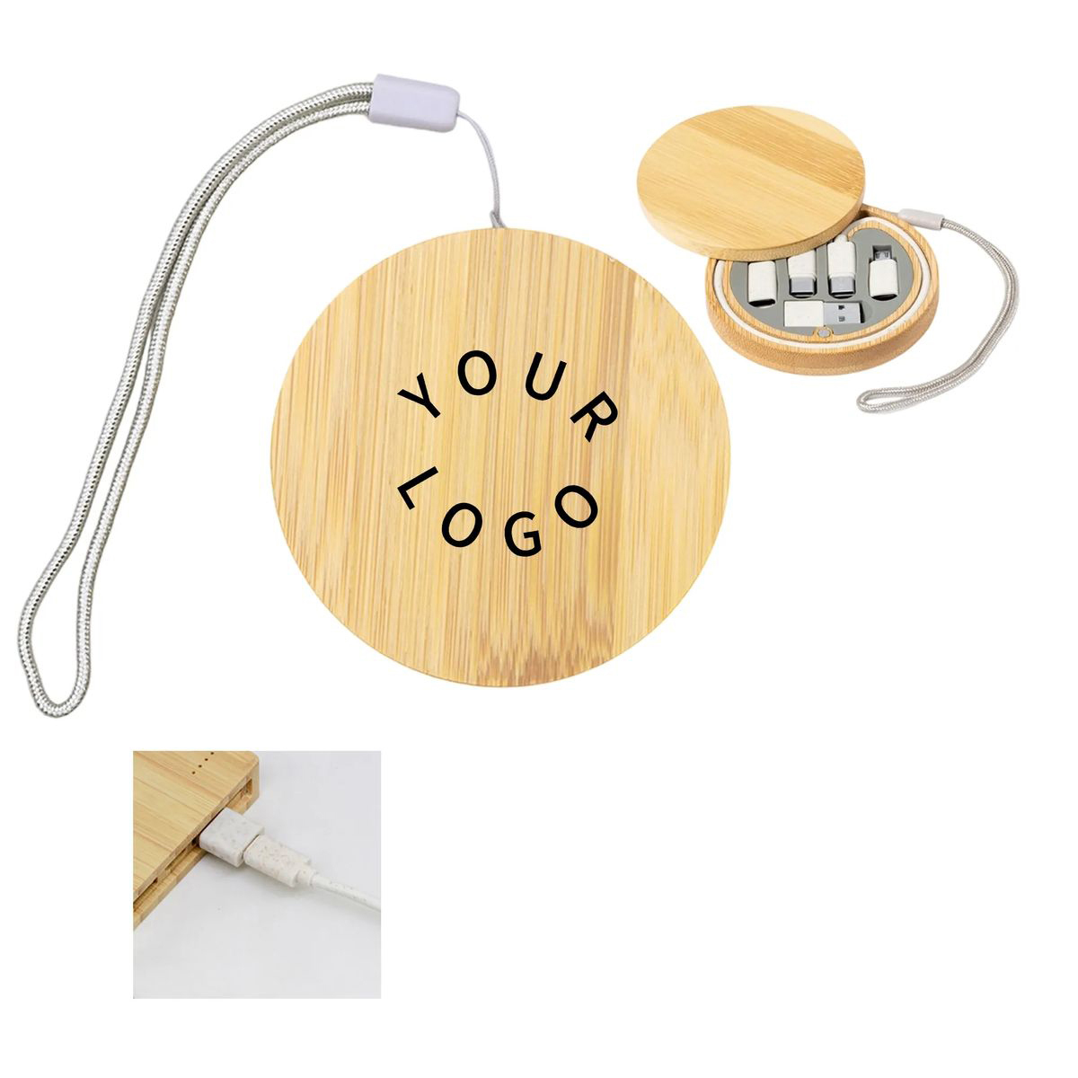 Compact Bamboo Cable Kit for Travel Use 4