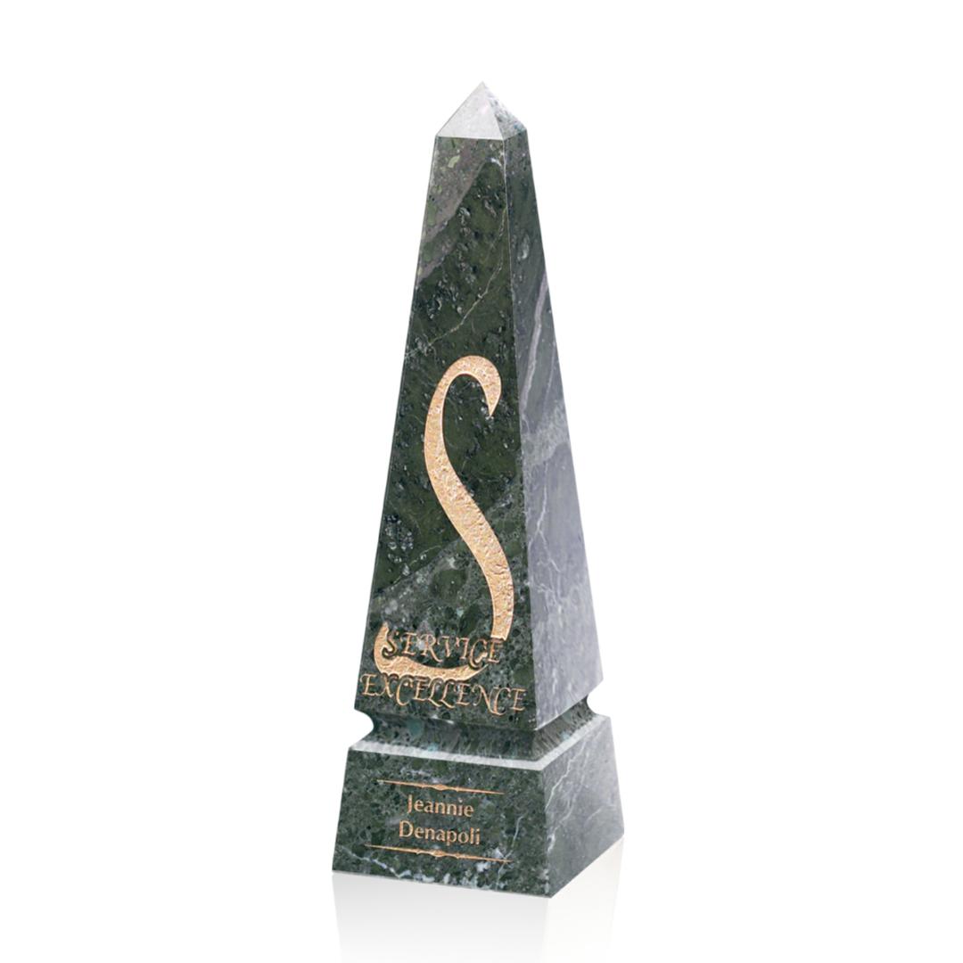Groove Marble Obelisk Award - Green 4
