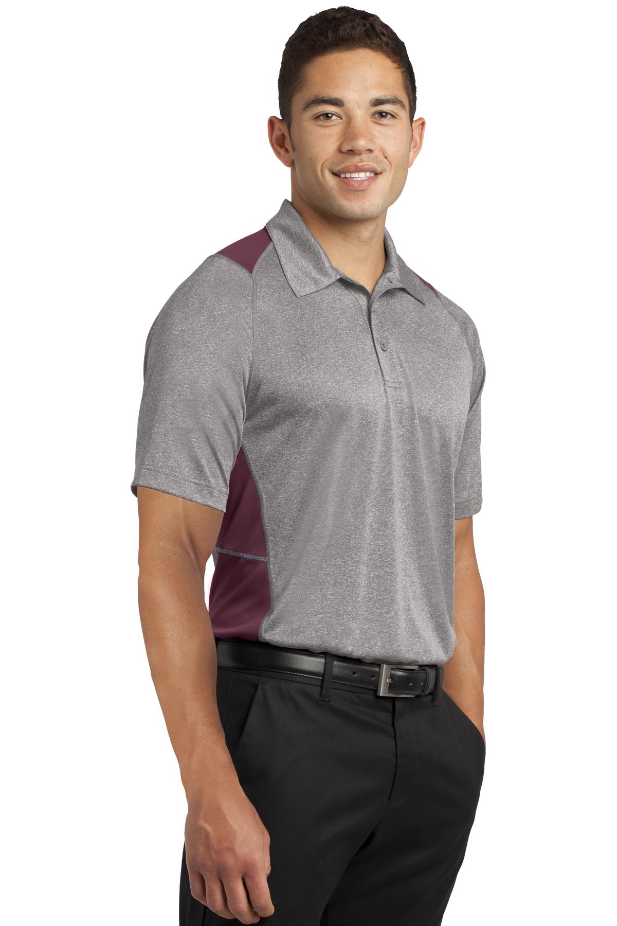 Sport-Tek® Heather Colorblock Contender Polo 25