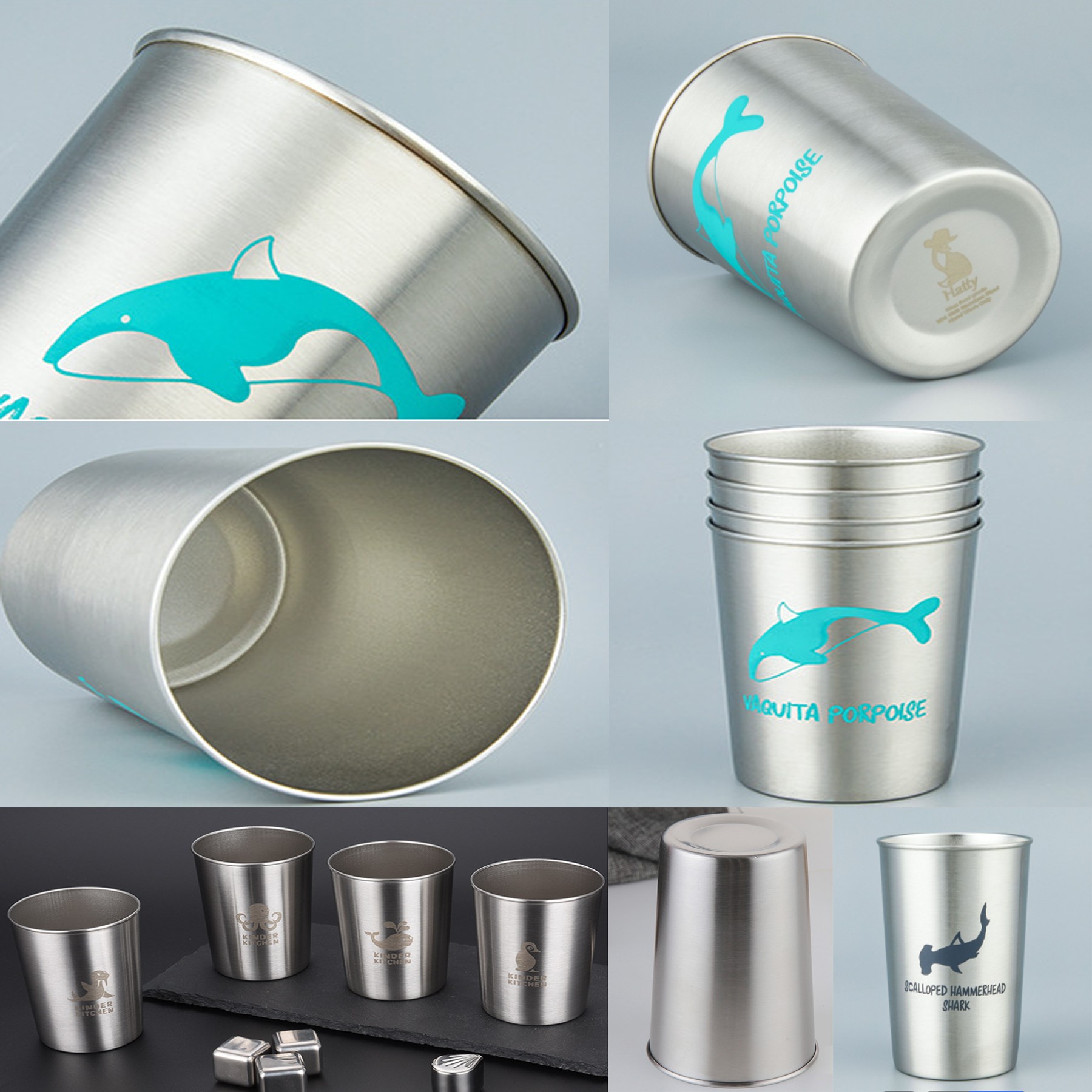 Durable Stainless Steel Cup/Wine Tumblers Stainless Steel Beer/Coffee/Tea 1