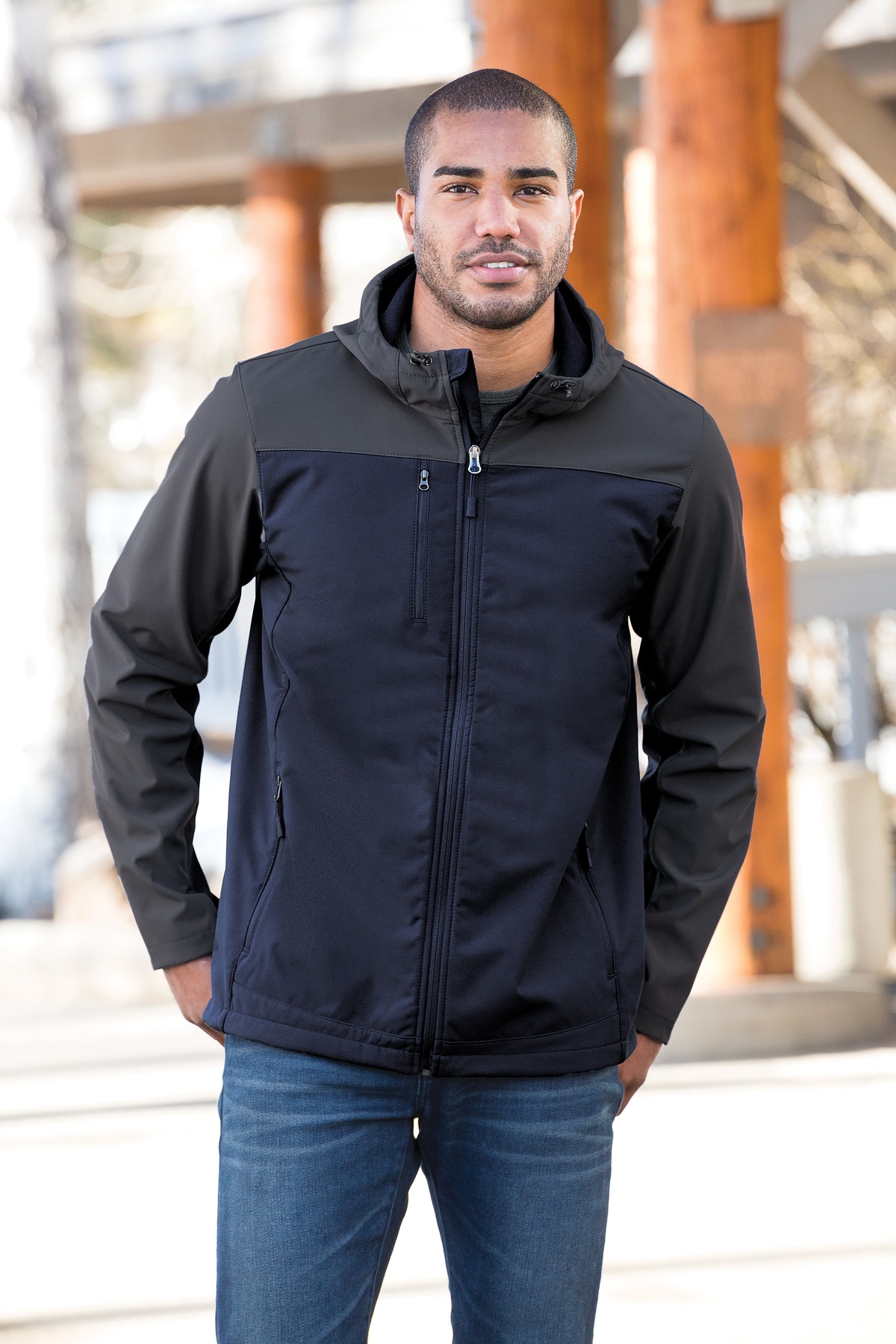 Port Authority Hooded Core Soft Shell Jacket. J335 14