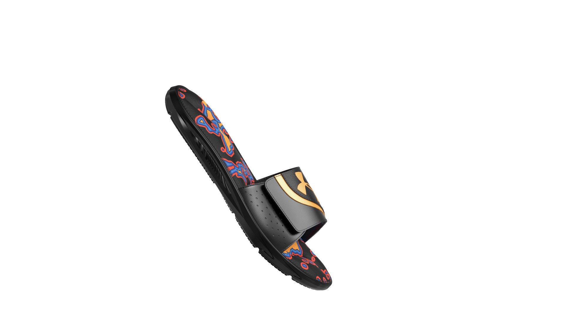 UA Ignite VI Graphic Footbed Boys' Slides 13