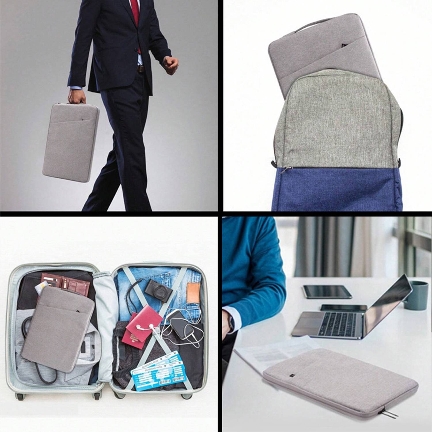 Laptop Sleeves Briefcases Water Resistant 9