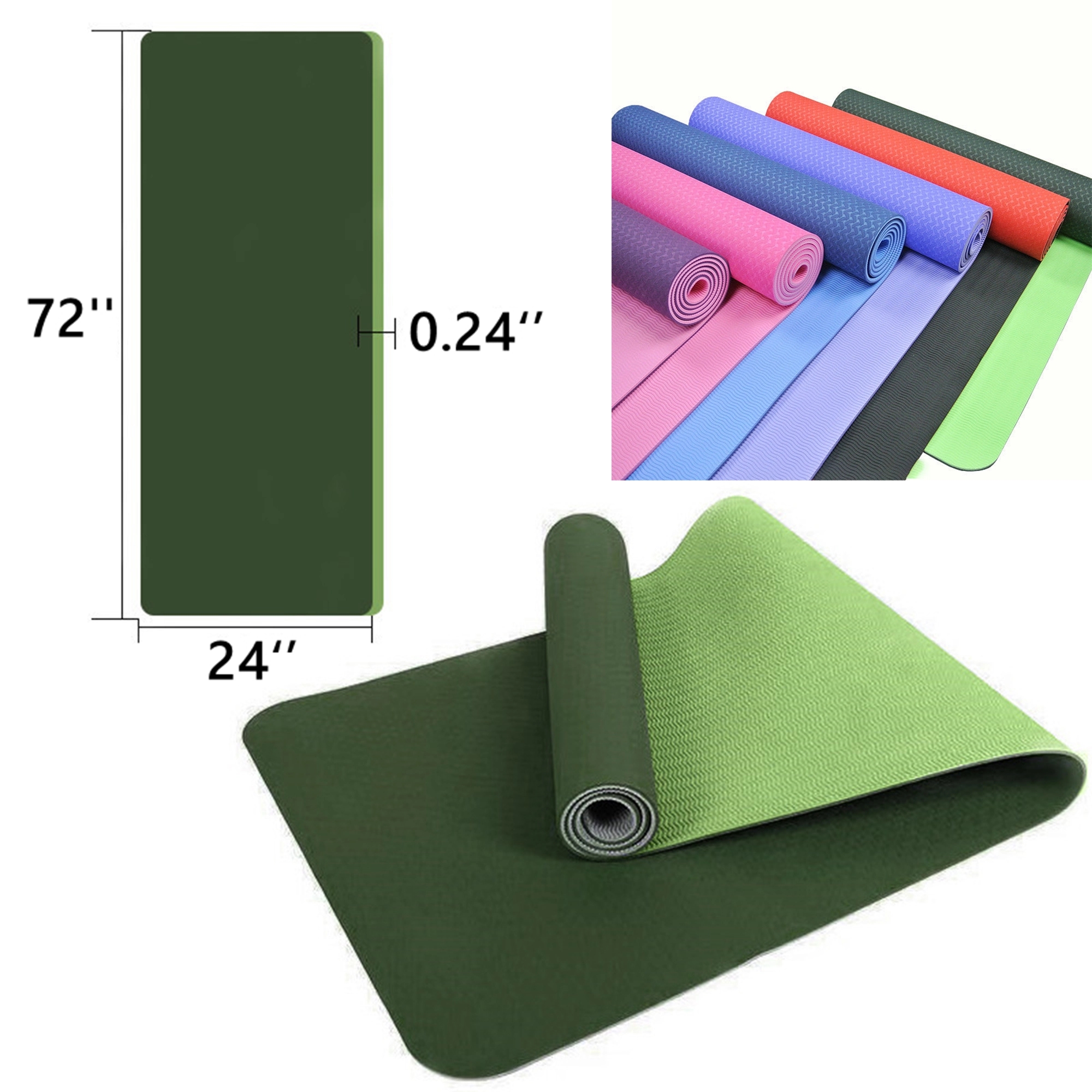 Eco Friendly Yoga Mat With Strap 2