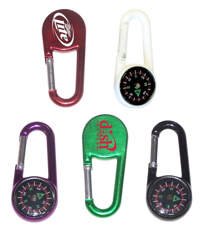 Carabiner with compass