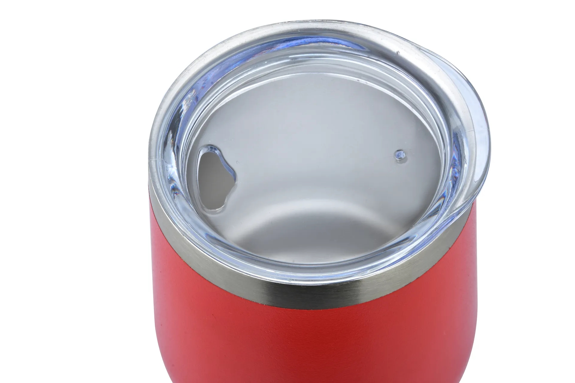 12oz Powder Coated Stainless Double Wall Vacuum Wine Cup 12