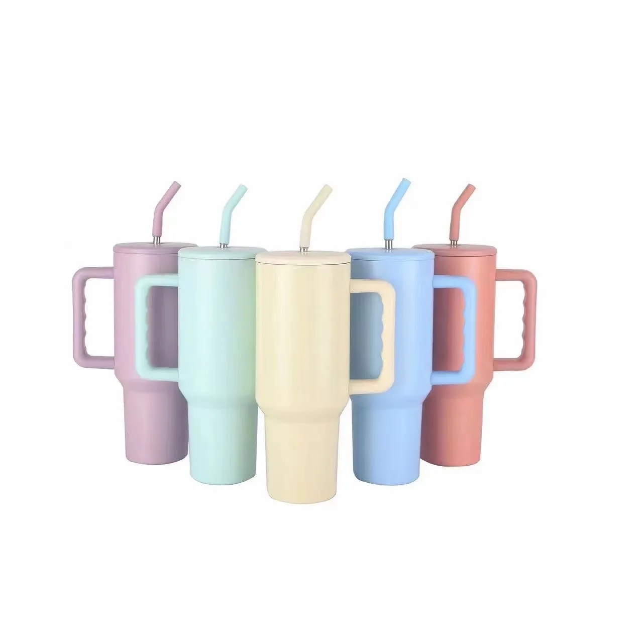 40 Oz Insulated Stainless Steel Cup With Straw 10