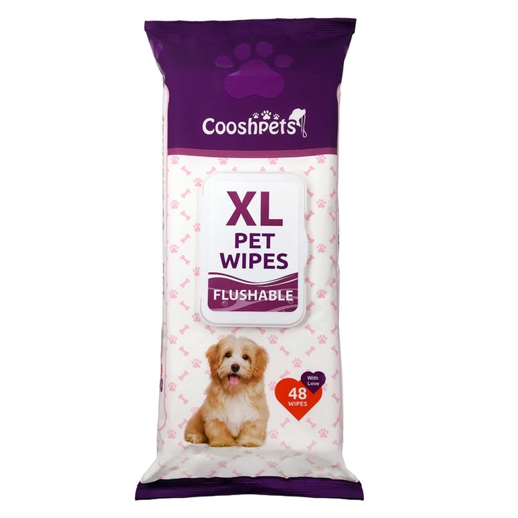 Flushable Pet Wipes - 48 Count 1