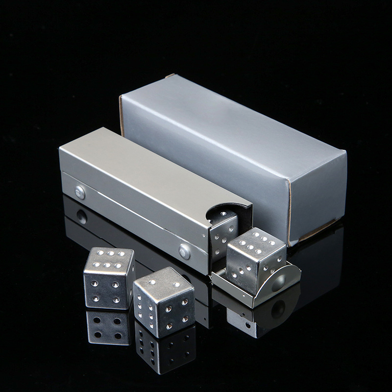 5 Pieces Aluminum Alloy Sharp-Cornered Dice Set 1