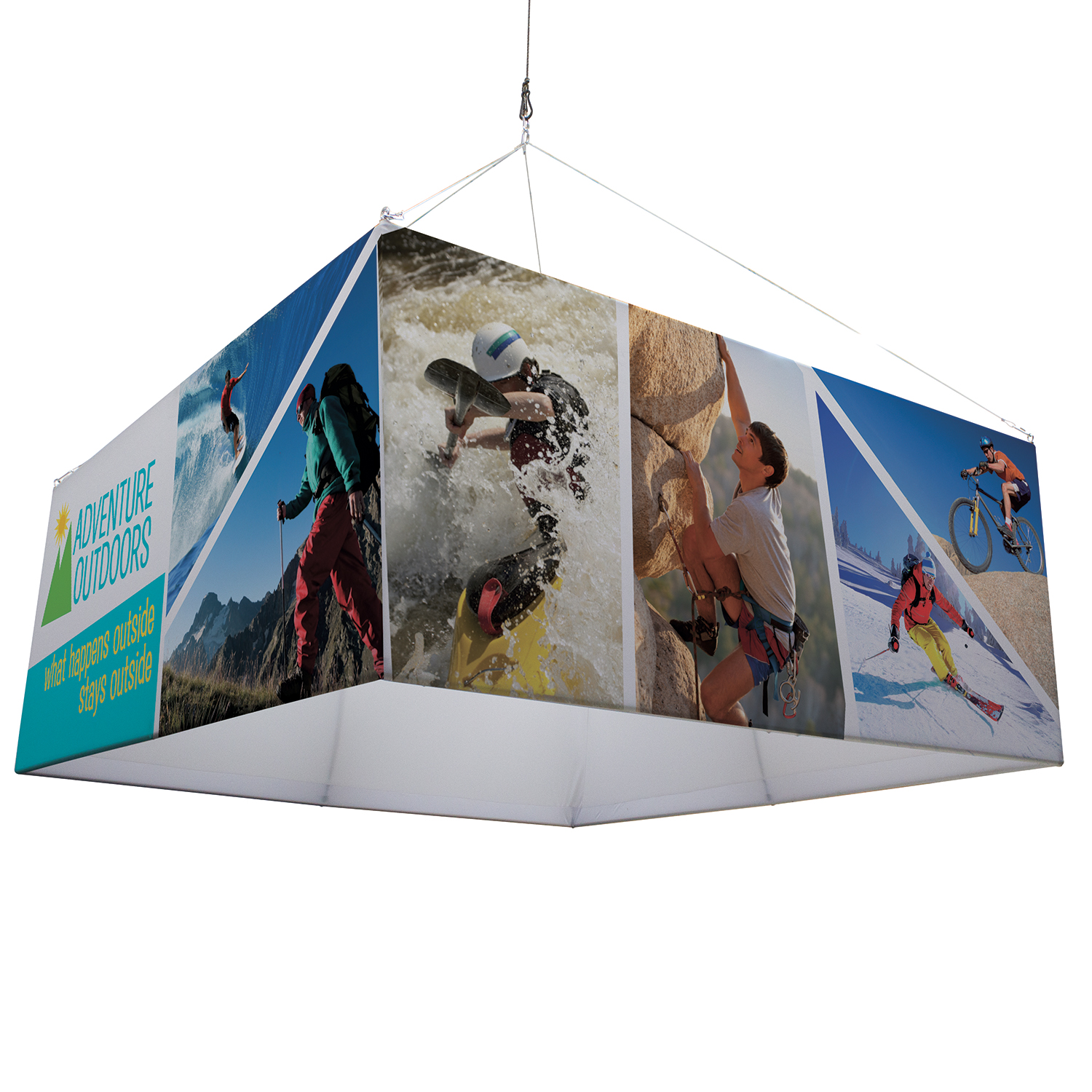 8' Square EuroFit™ Hanging Banner Kit 6