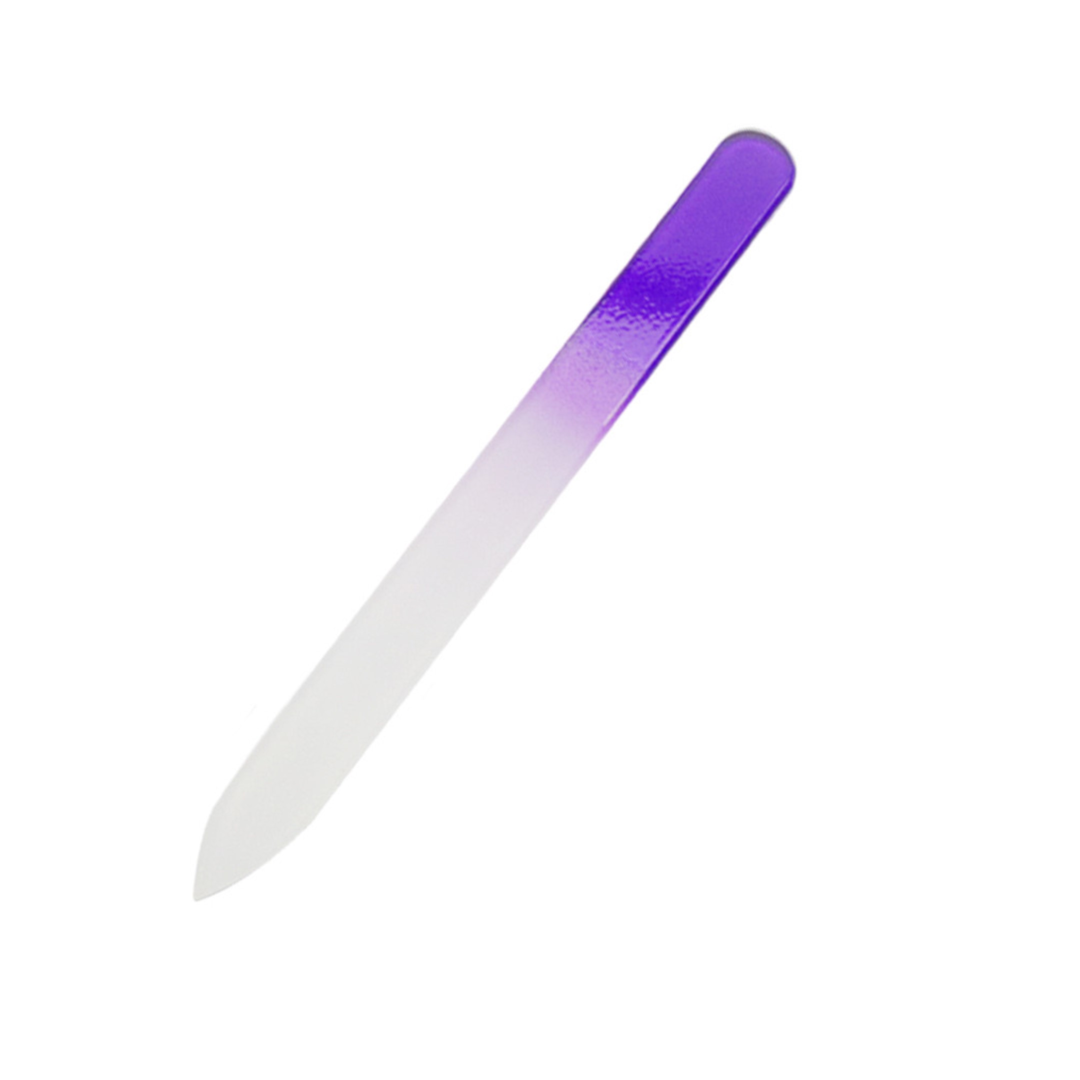 5 1/2" Premium Tempered Glass Nail File in Clear Sleeve 1