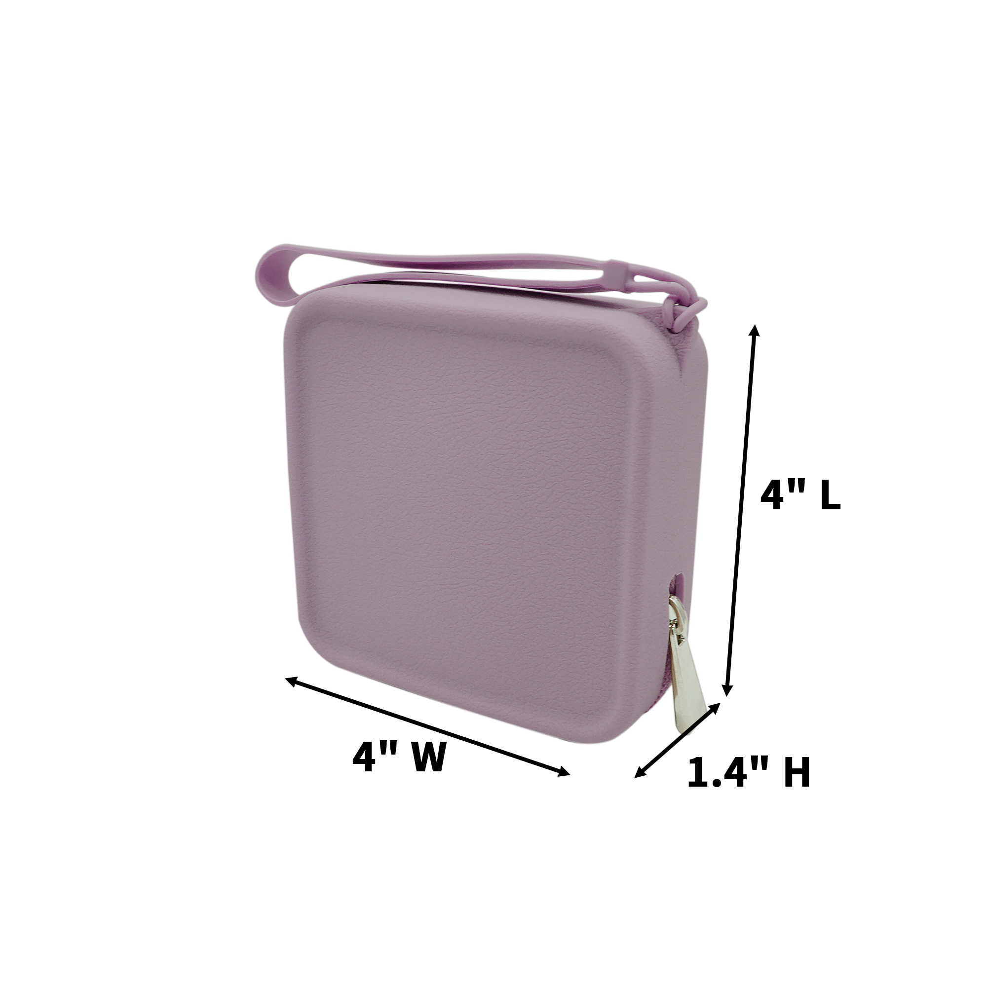 Silicone Coin Bag With Zipper Portable Strap Friendly Case 3