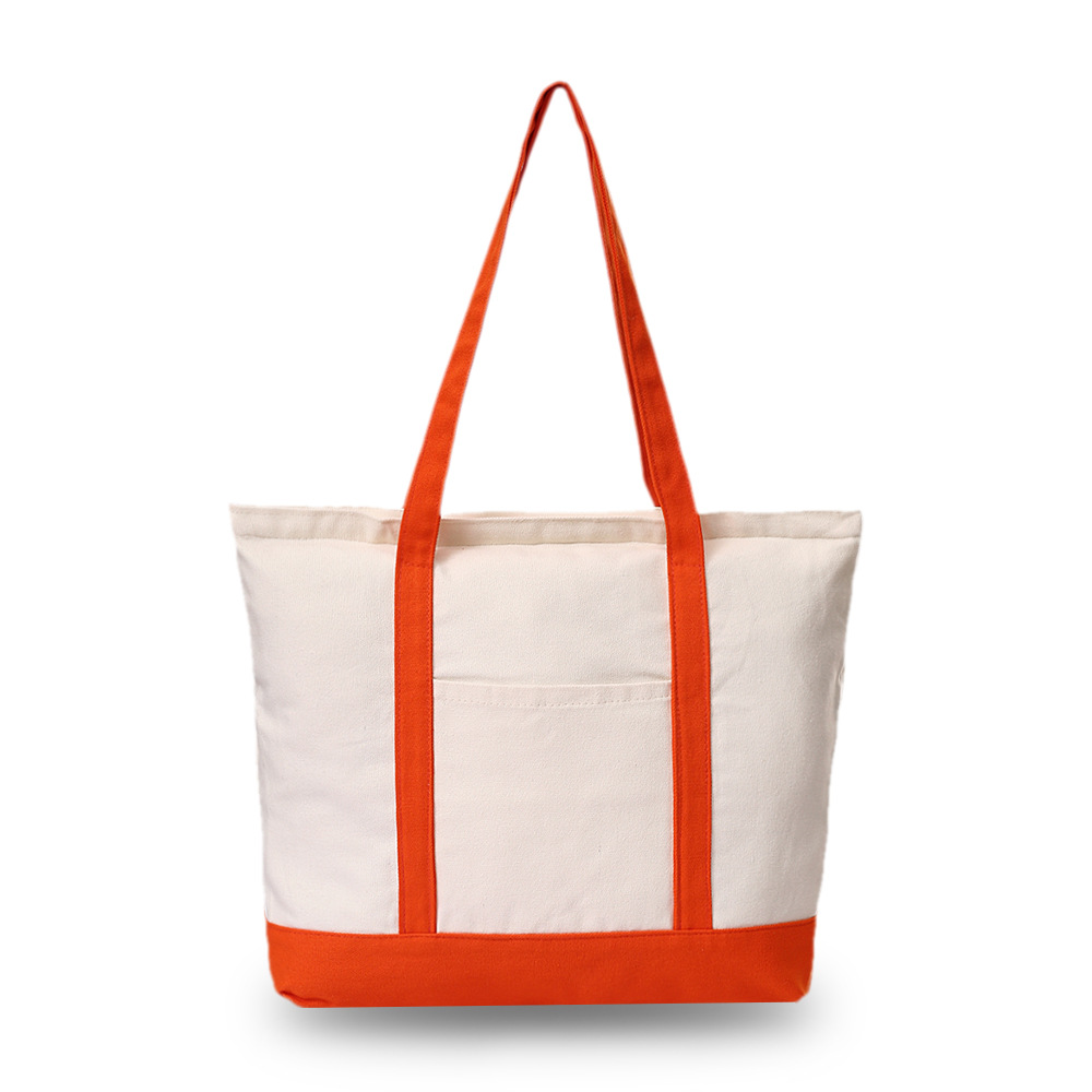 Natural Canvas Beach Tote Medium Bags, custom tote bag with logo imprint 4