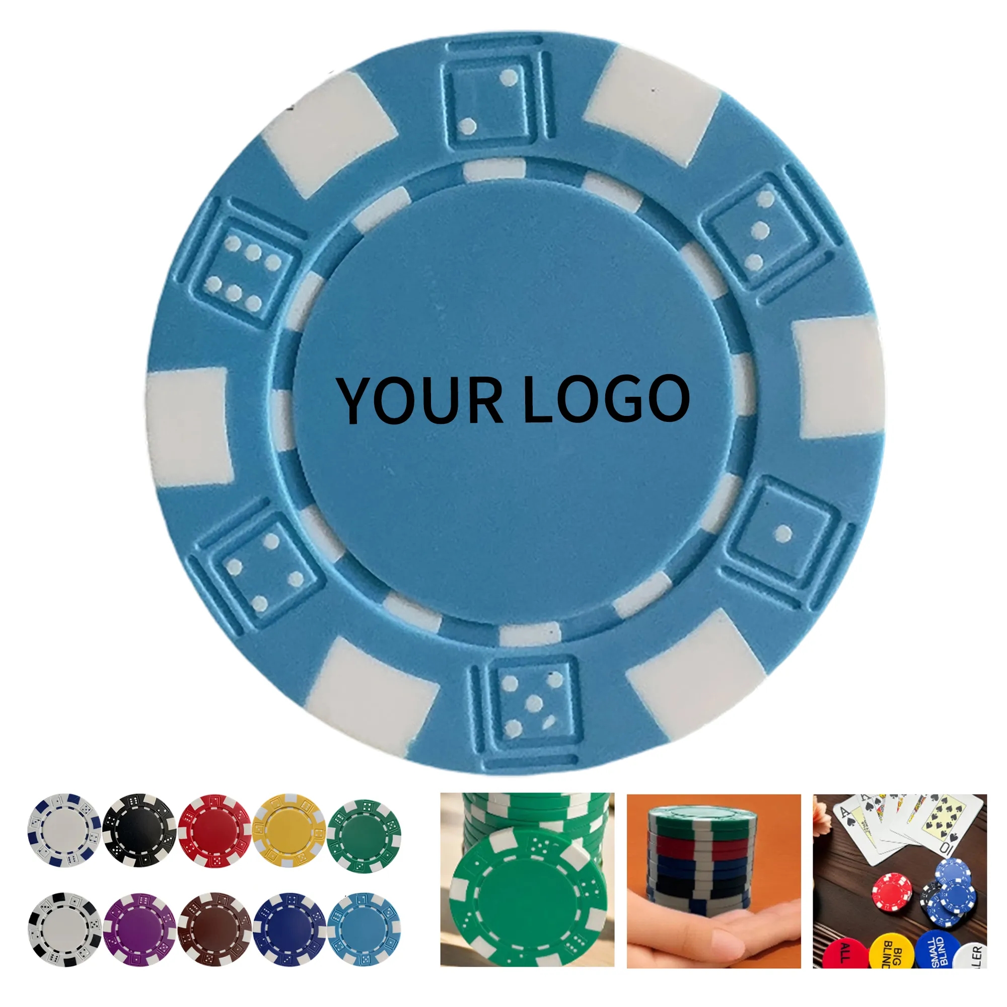 Durable ABS Poker Chip 1.6 Inch for Games and Tournaments 4