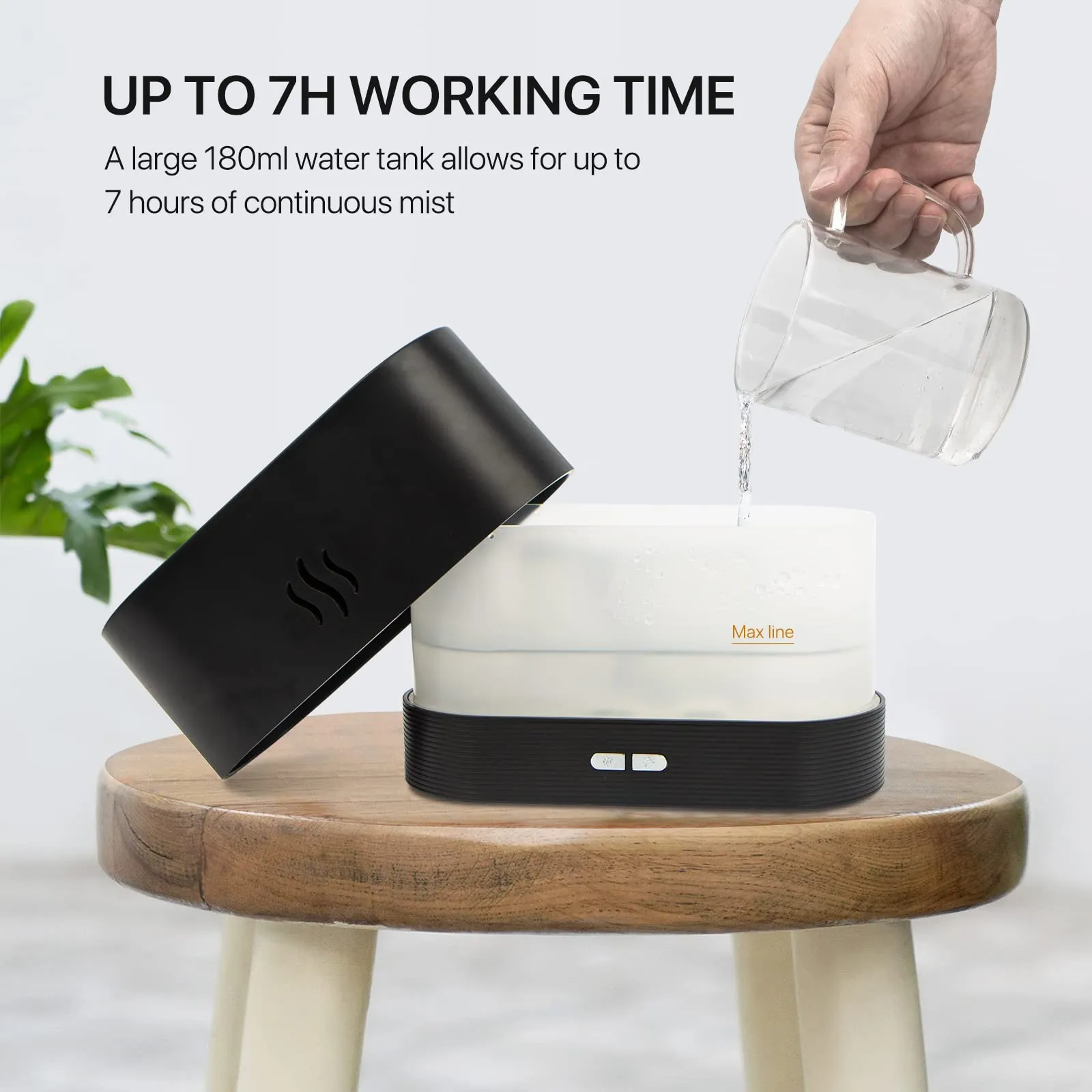 180ml Simulation Flame Upgrade Mist Air Humidifier 3