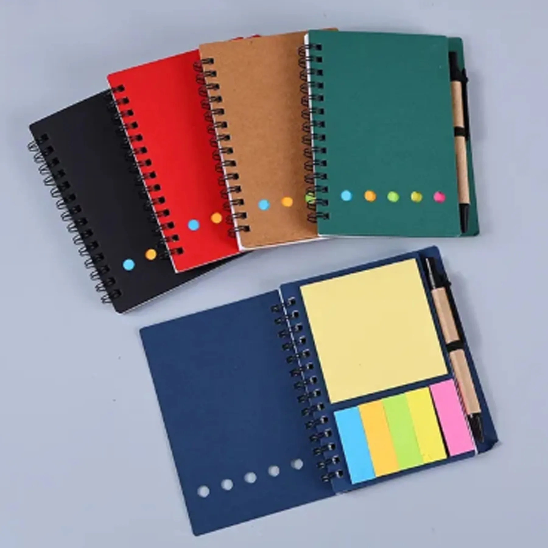 Kraft Paper Sticky Notes with Ballpoint Pen 4