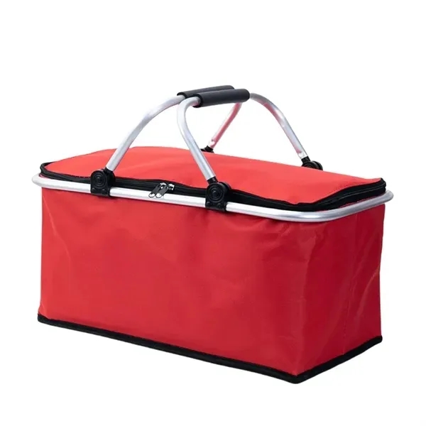 Insulated Aluminum Frame Picnic Basket - Folding Design 5
