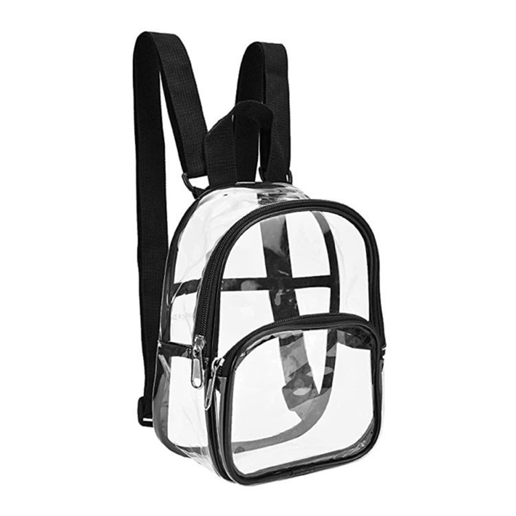 PVC Clear Mini Backpack Stadium Transparent Bookbag 6