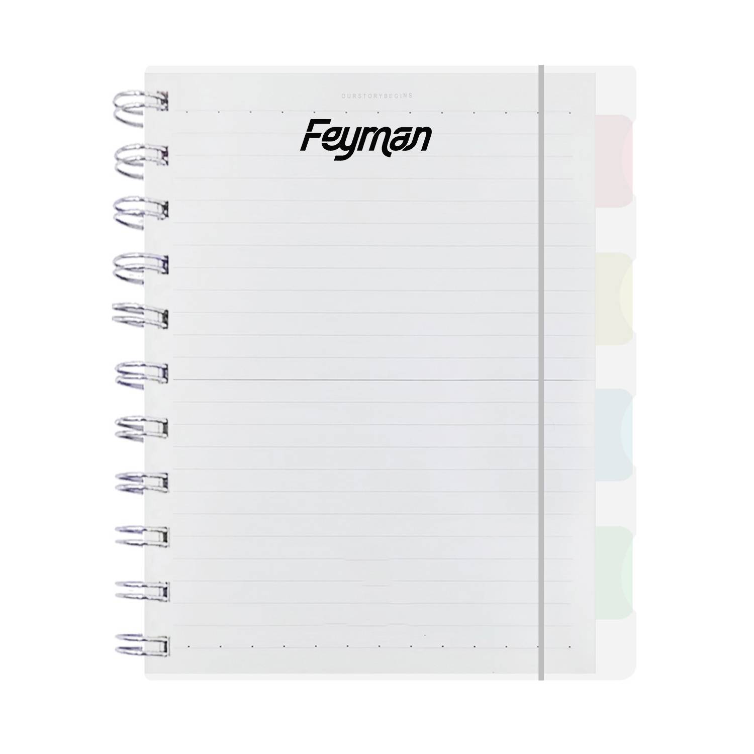 PP Cover A6 Spiral Notebook w/ Elastic Band 6