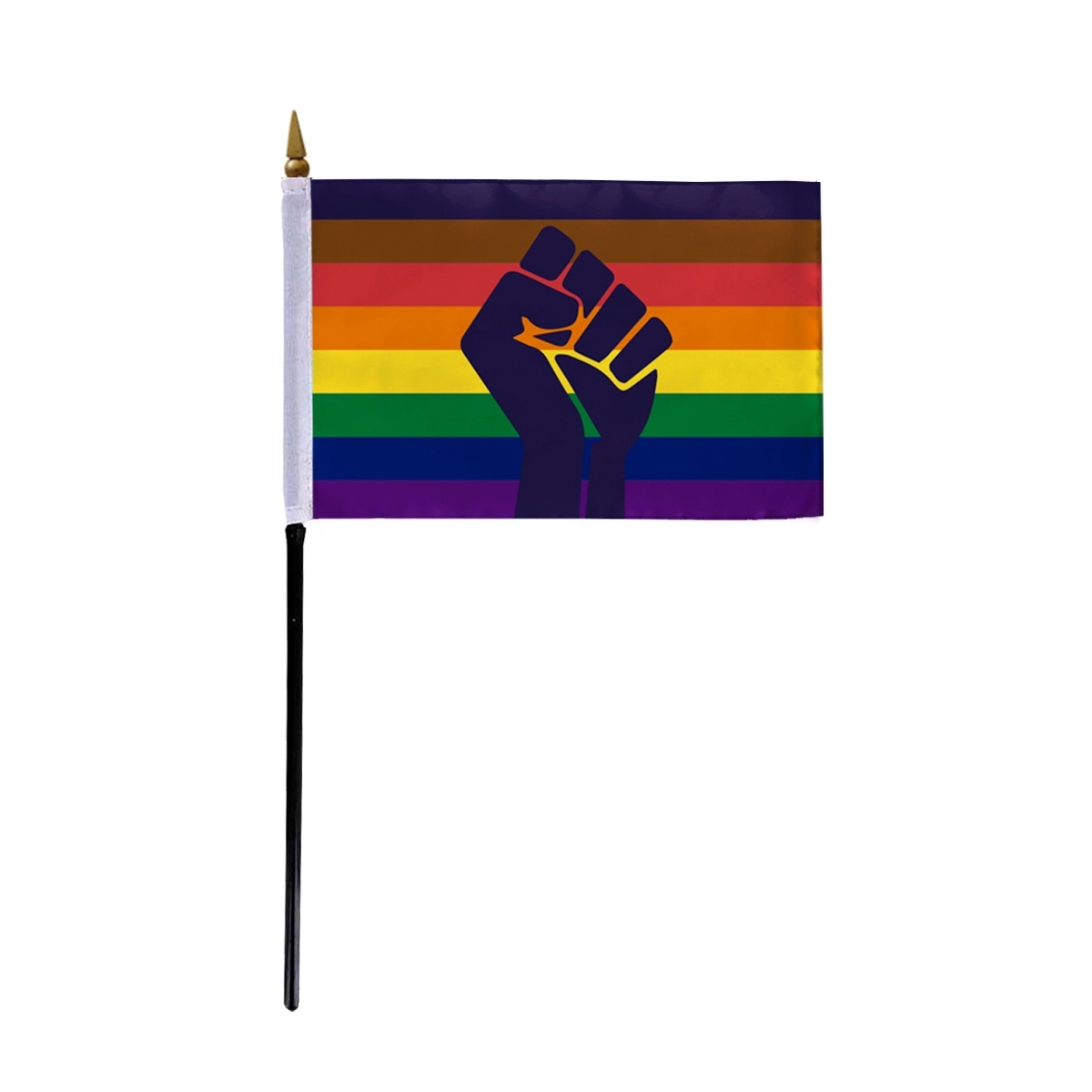 1ply POC with fist Stick Flag (Printed) 1