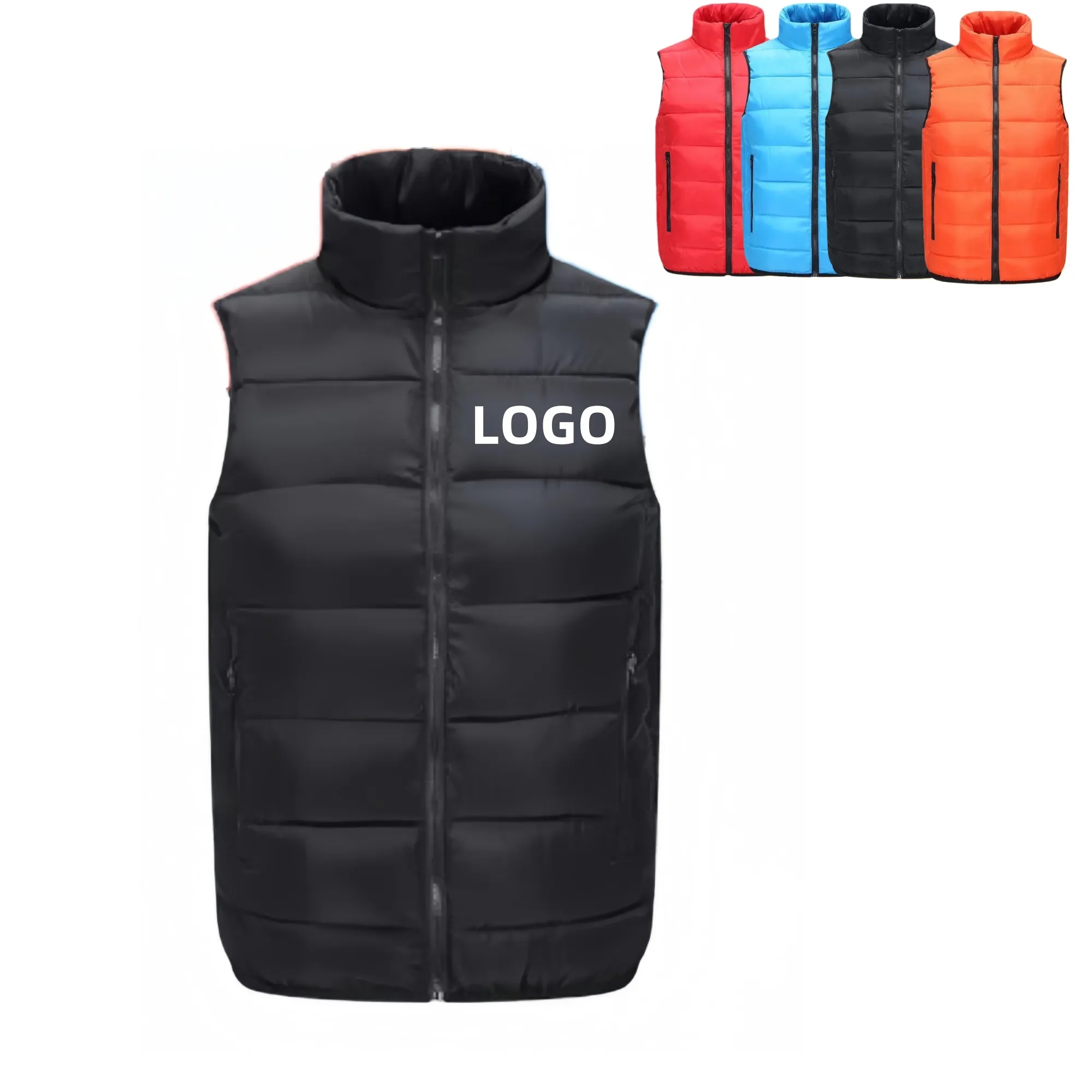 Unisex Winter Quilted Vest For Volunteers Outdoor Work