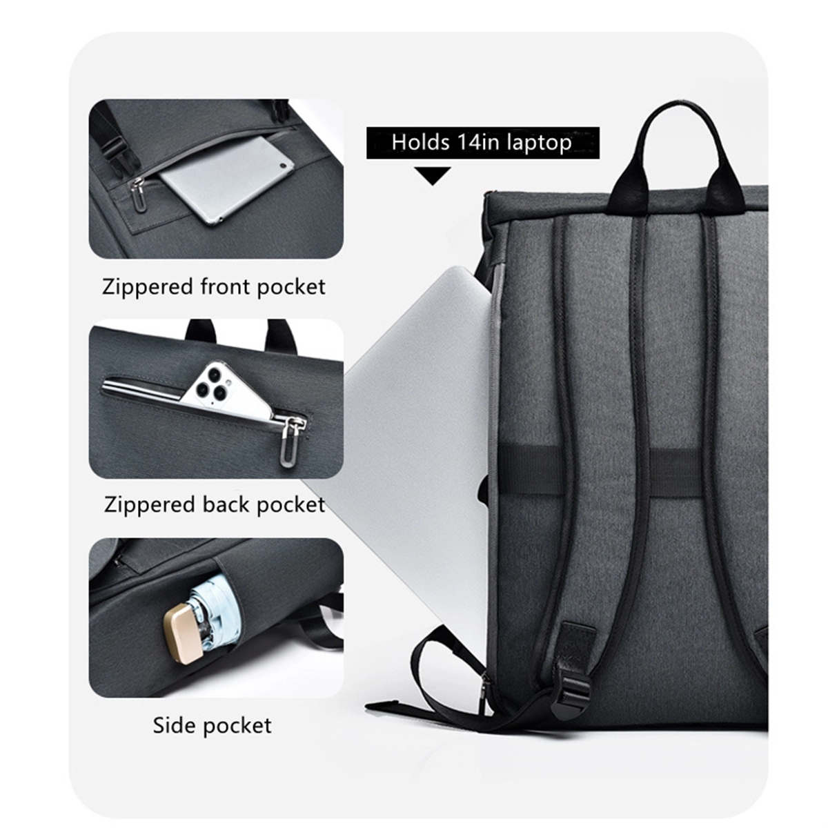 Waterproof Backpacks School Fits15.6 Inch Laptop 6