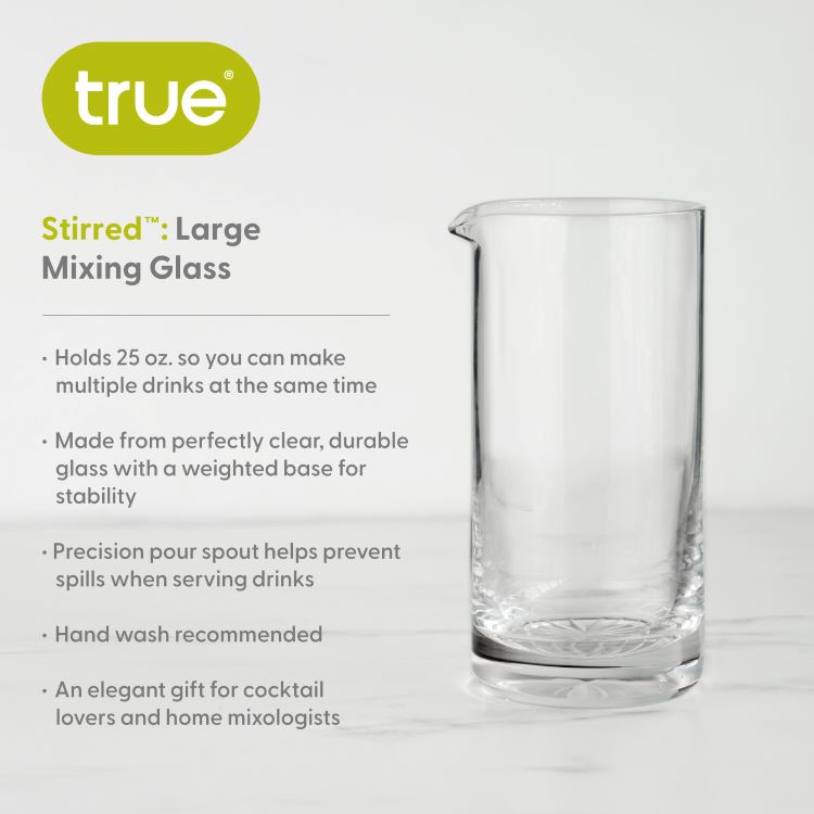 True® Stirred Large Mixing Glass 6