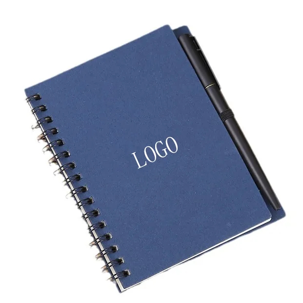 Portable Spiral Notebook With Pen 4
