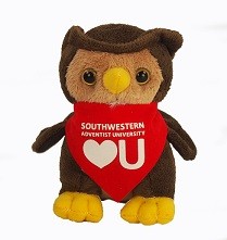 6" Lil' Owl with bandana and one color imprint 2