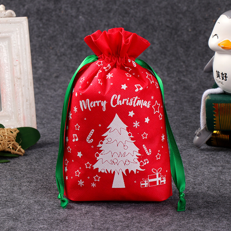 70gsm Quality Non woven Candy Pouch for Christmas 3