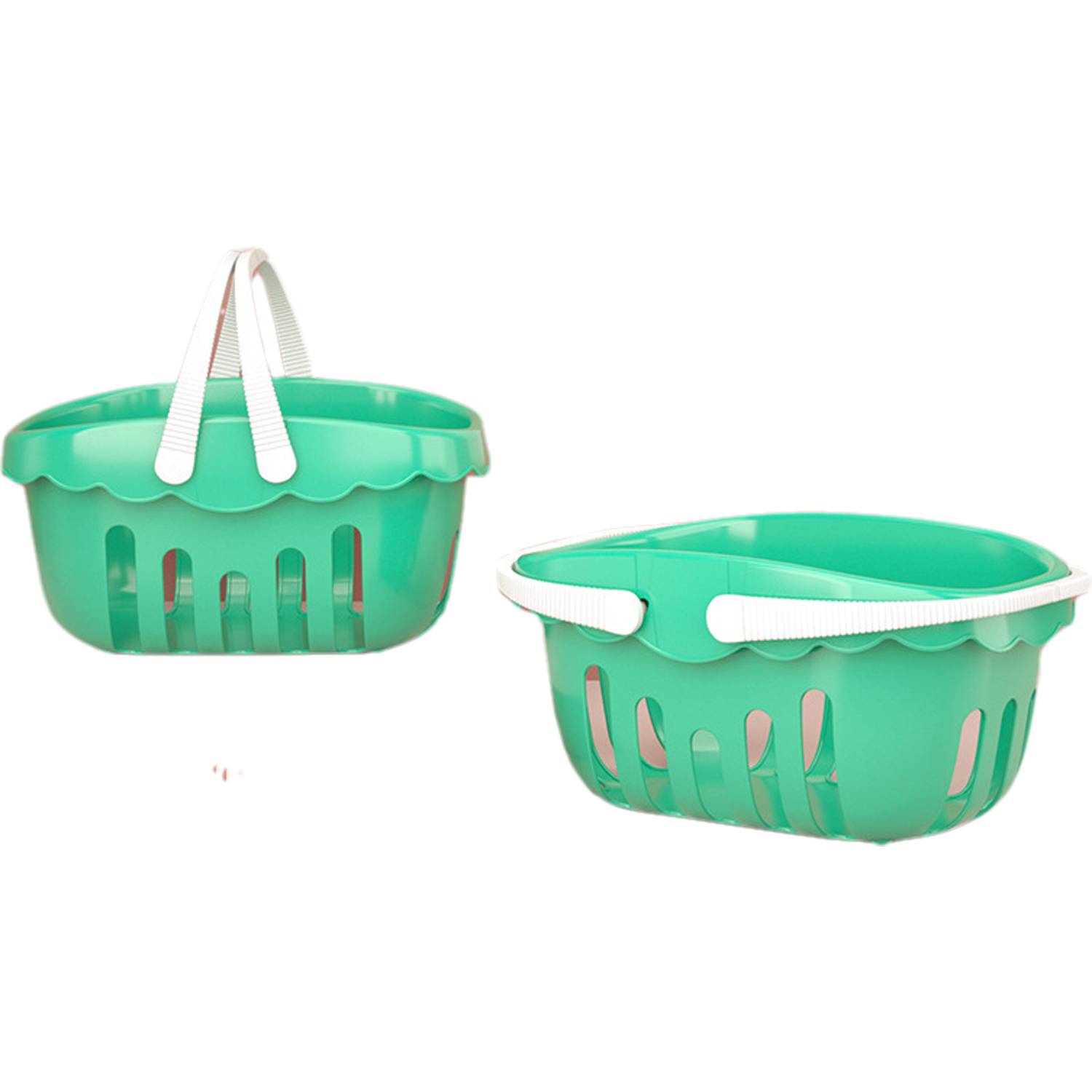 19PCS Toddler' Fruit Veggie Toy Set w/ Shopping Basket 9