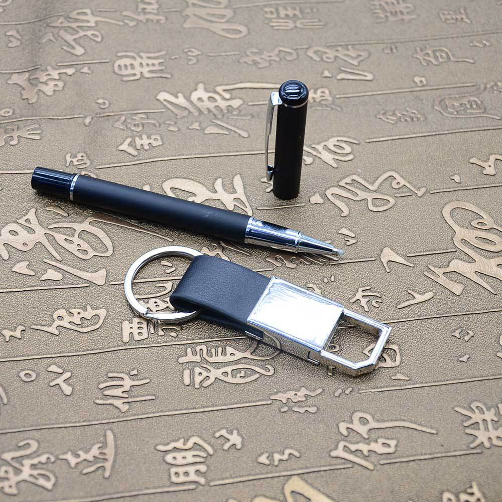 2-Piece Office Gift Set Metal Signature Pen and Key Chain 3